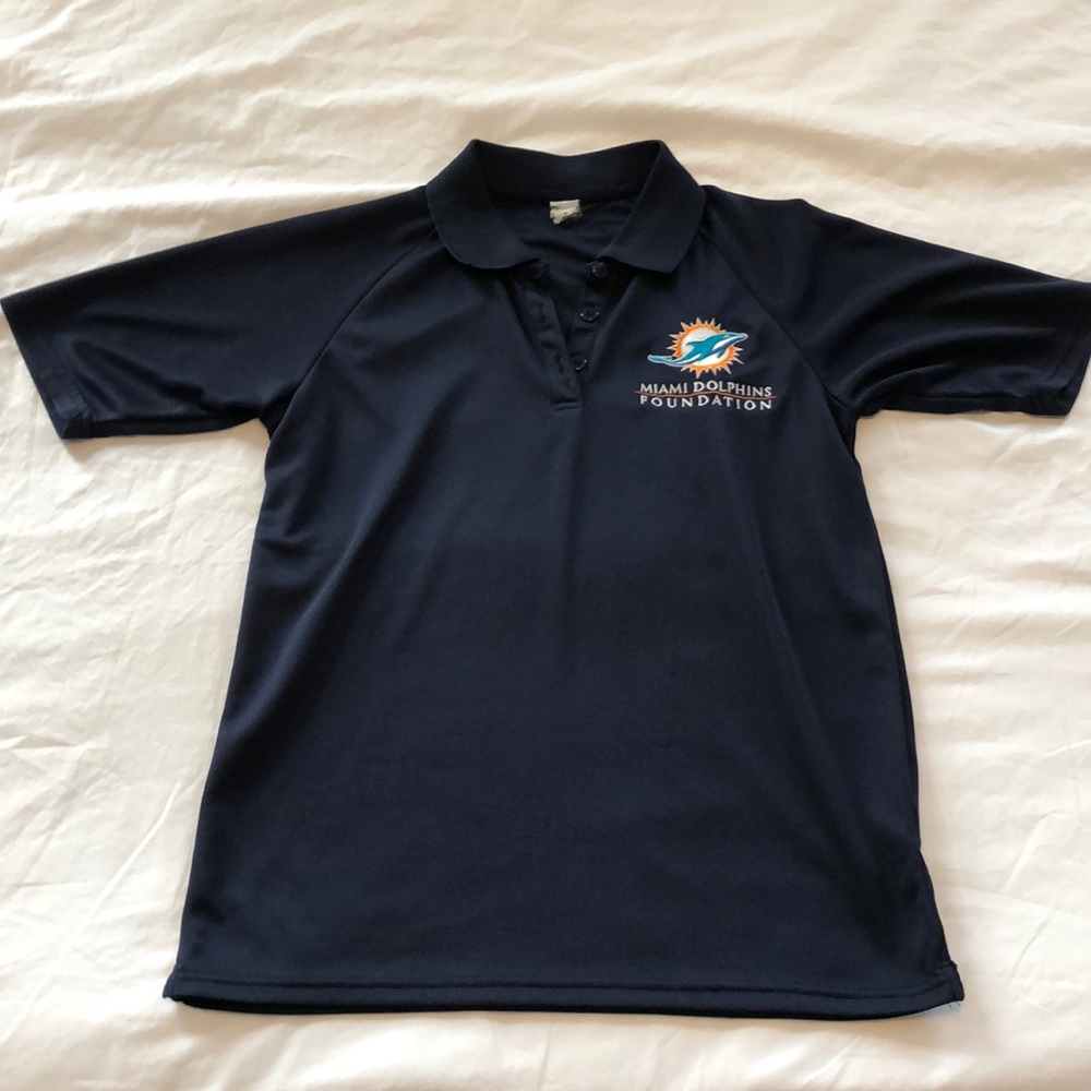 Navy Miami Dolphins Foundation polo